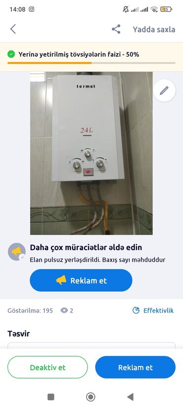 aristo: Ariston 24 l, İşlənmiş, Kredit yoxdur, Ünvandan götürmə