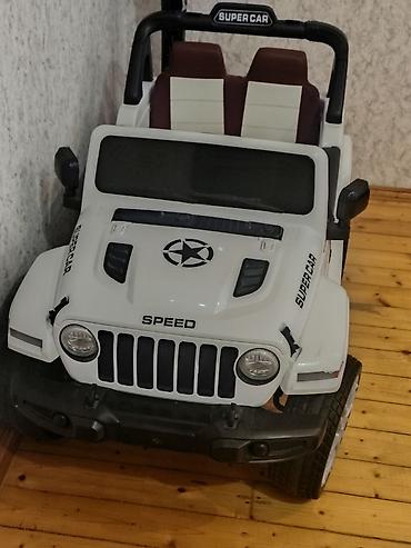 Детские электрокары: Uşaq elektrikli off-road tipli minik maşını – “SUPER CAR” (ağ rəng) - — 3