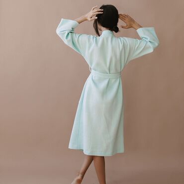 Халаты: Халат, Вафельное полотно, XS, S, M — 7