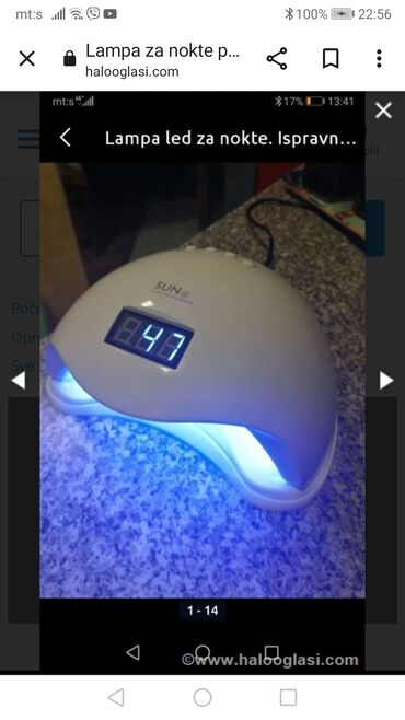UV i LED lampe za nokte: Lampa na diode kao nova za nokte
Ispravna 

 Mirjevo — 8