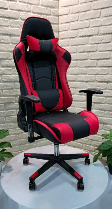 Ofis və oyun kresloları: Yeni, Təkərli, Qolları tənzimlənir, Süni dəri — 15