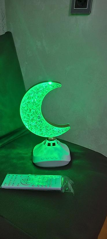 masaustu isiq: Aypara formalı LED masa lampası – pultla idarəetmə - Dizayn: Kristal — 2