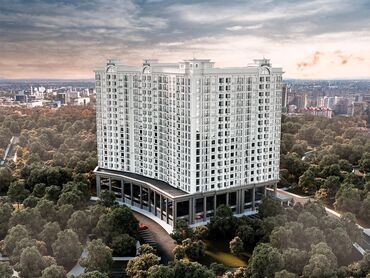 отдых за городом бишкек: 1 комната, 61 м², Элитка, 15 этаж, ПСО (под самоотделку)