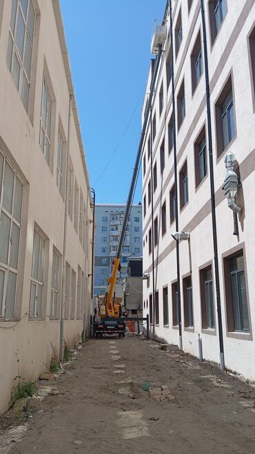 Tikinti texnikasının icarəsi: Avtokran-səbət (avtokran qaldırıcı səbət) ilə yüksəkdə görülən işlər — 7