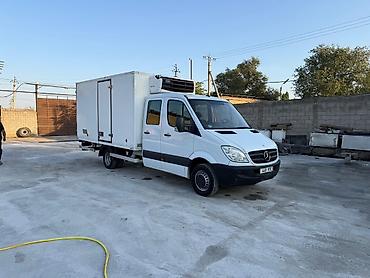 Аренда транспорта: Рефрижераторный фургон Mercedes‑Benz Sprinter (двухрядная кабина, 6–7 — 10