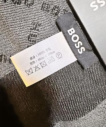 очки витрина: Шарф BOSS, 100% шерсть оригинал - Материал: 100% шерсть (указано на — 2