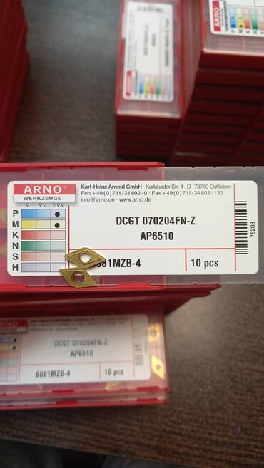 İstehsal avadanlığı: Dəzgah alətləri və kəsici lövhəciklər (freze və torna üçün) — 30