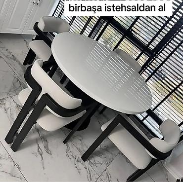 jalə: Qonaq otağı üçün, Yeni, Açılmayan, Yumru masa, 6 stul — 1