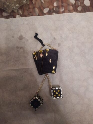 держатель для телефона: Qumar mövzulu dekorativ asma aksesuar - Dizayn: Oyun kartları və