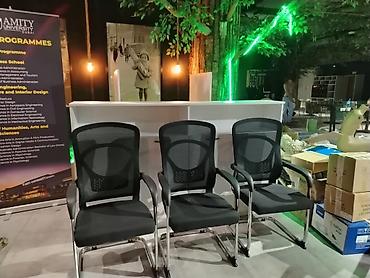 reception stolu satilir: Ağ rəngli resepsiyon/qarşılama masasının modulu - Dizayn: Minimalist — 7