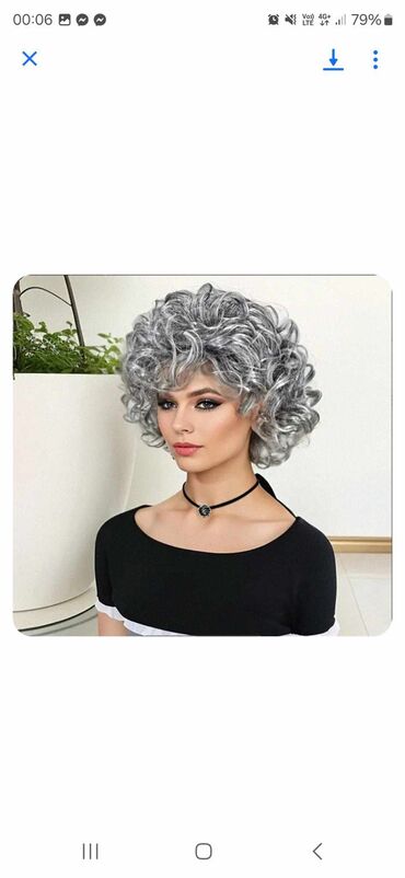 Perike i klipse: Smeđa perika sa šiškama, ravne dužine. Perika je pogodna za na lalafo.rs — 5 Perike i klipse: Smeđa perika sa šiškama, ravne dužine. Perika je pogodna za — 5