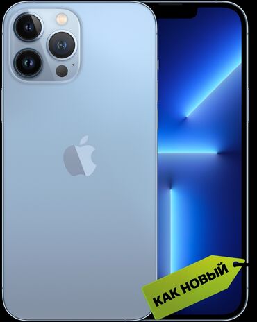 обмен айфон: IPhone 13 Pro Max, Б/у, 128 ГБ, Sierra Blue, Защитное стекло, 83 %