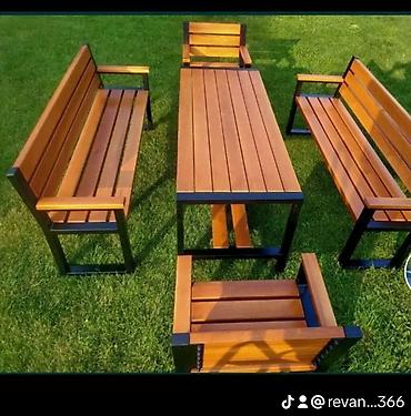 Bağ və terras üçün metal-taxta dəst - Komplekt tərkibi: düzbucaqlı