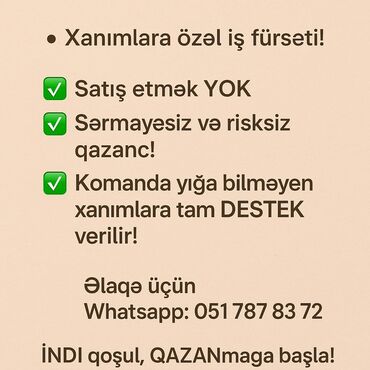 tap iş elanları: SMM menecer tələb olunur, Onlayn iş, 18-29 yaş, Təcrübəsiz