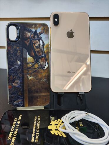 айфоны хс: IPhone Xs Max, Б/у, 64 ГБ, Desert Titanium, Защитное стекло, Чехол, Кабель, 100 %
