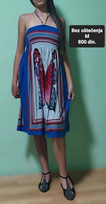haljina na pruge zara: 0101 Brand M (EU 38), bоја - Šareno, Na bretele