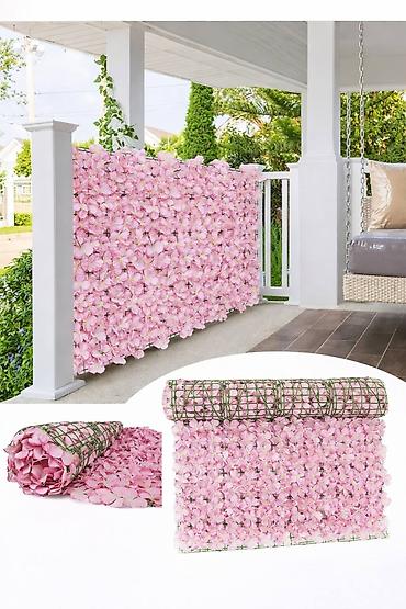 Baštenska dekoracija: 🌸 Dekorativna ograda od veštačkog cveća 3x1m 🌸 Ulepšajte svoju terasu — 7