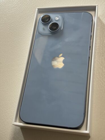 Apple iPhone: IPhone 14, Новый, 128 ГБ, Синий, Кабель, Коробка, 100 %