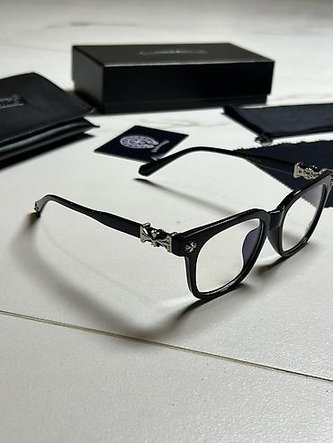очки ретро: Очки Chrome Hearts, оправа из ацетата черного цвета. - Форма — 1