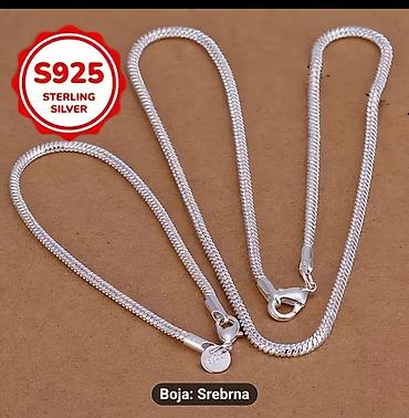 smart sat muski: 925 srebrni lančić – S925 sterling silver - Materijal: S925 sterling — 1