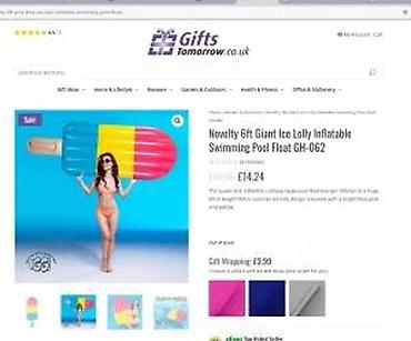 Bazeni i oprema: Naduvljivi dušek za bazen – „Ice Lolly“ - Brend: Livarno Home - — 8