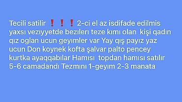 palto satisi: Təcili satılır: 2-ci əl, az istifadə edilmiş və bəziləri təzə kimi — 1