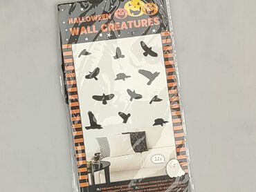 Zestaw nowych, czarnych naklejek na ścianę "Halloween Wall Creatures"
