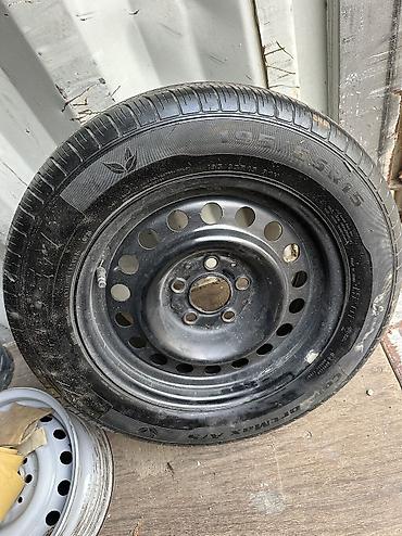 opel astra h turbo az: 195/65/R15 ehtiyyat tekeri( zapaska) 5 bolt R15 disk R15 teker — 1