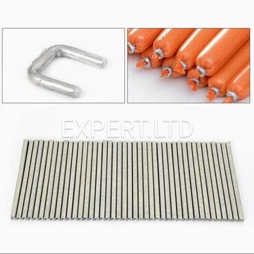 Kolbasa, sosiska aparatları: Kolbasa, toyuq paketləri, meyvə- tərəvəz setkaları ağzını bağlıyan — 9