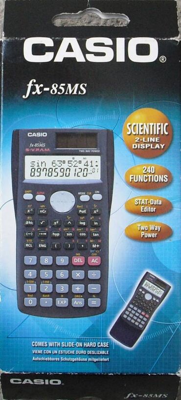 29 объявлений | lalafo.kg: Инженерный калькулятор CASIO FX-85ms, в отличном состоянии