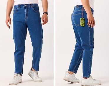 Джинсы: Мужские джинсы ROSSOJA - Посадка: средняя, классическая пятикарманная — 8