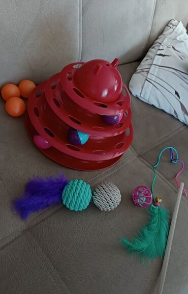 pisik qefesi: Set şeklinde satilir pişik üçün oyuncaq unvan xirdalan odenisli