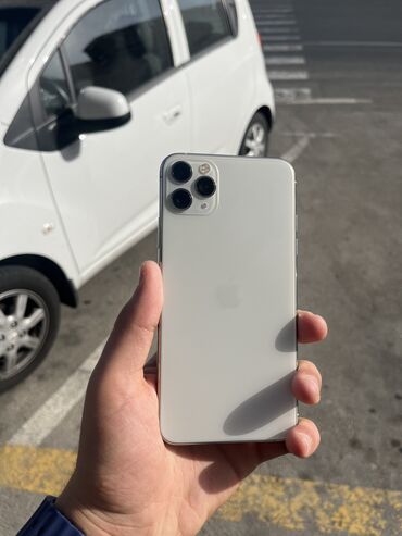 azerbaycan iphone 11 pro max: IPhone 11 Pro Max, 64 GB, Ağ, Simsiz şarj, Face ID