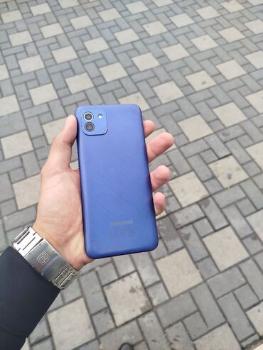 samsung 10a: Samsung Galaxy A03, 64 GB, rəng - Göy