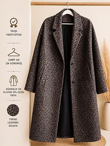 don ikisi bir yerdə: Leopard naxışlı qadın palto - Zərif və şık görünüşlü, trend leopard — 1