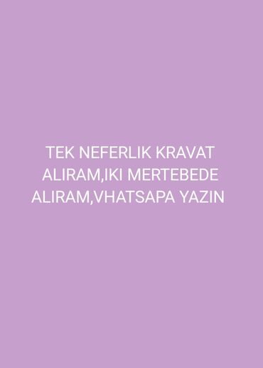 Ev və bağ: Təknəfərlik çarpayı, Matras ilə