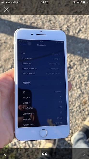 usb data modem: IPhone 8 Plus, 64 GB, Qızılı, Barmaq izi, Qırıq — 5