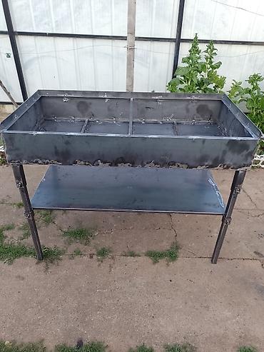 Sve za roštilj: Roštilj na ćumur – čelična konstrukcija sa rešetkom od cevastih — 11