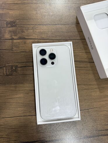 IPhone 15 Pro, 128 ГБ, White Titanium, Гарантия