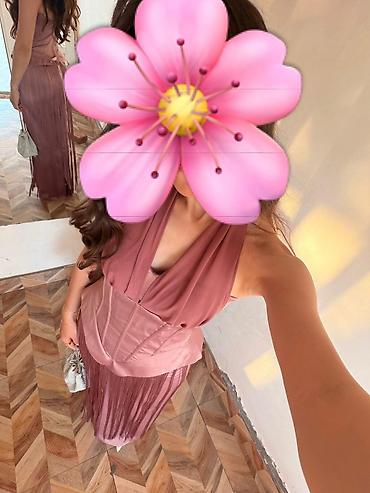 mirvari muncuqlar: Məhsul: Qadın gecə/ziyafət paltarı - Rəng: Toz-çəhrayı (rose mauve — 1