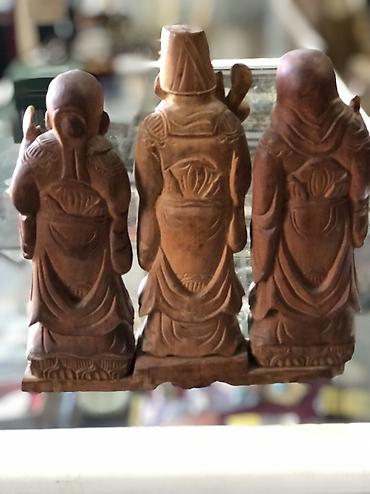 figur: Винтажная деревяная композиция три мудреца ! — 2