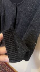 Dəstlər, kostyumlar: Qadın üst geyimləri dəsti - Krem rəngli, qara bəzəkli kardiqan — 9