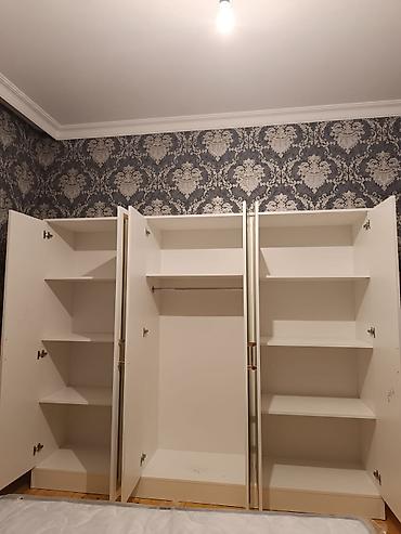 Ağ-qızılı eleqant dizaynlı 6 qapılı paltar dolabı - Klassik və modern at lalafo.az — 3 Ağ-qızılı eleqant dizaynlı 6 qapılı paltar dolabı - Klassik və modern — 3