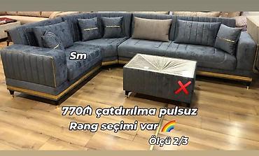 istikbal divan: - Üçgüşəli (L formalı) yumşaq güşə dəsti - Parça: yumşaq — 1