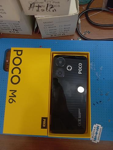 poco m6 8 256: Poco M6, 128 GB, rəng - Qara, Zəmanət, Barmaq izi, Face ID — 2