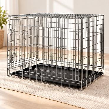 mal qara: Trixie itlər üçün yığılan metal qəfəs – 64 × 54 × 48 sm Təsvir: Trixie — 1
