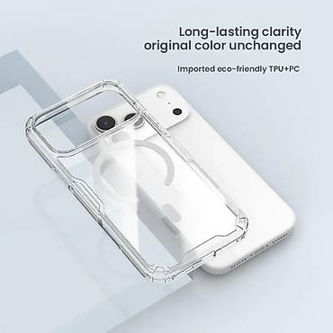 Maske i futrole za telefone: Futrola NILLKIN Nature Pro Magnetic za iPhone 17 Pro Max (6.9) bela — 6