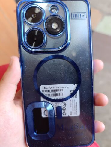 Tecno: Tecno Spark 10 Pro, 64 GB, rəng - Mavi, Sensor, Barmaq izi, Simsiz şarj