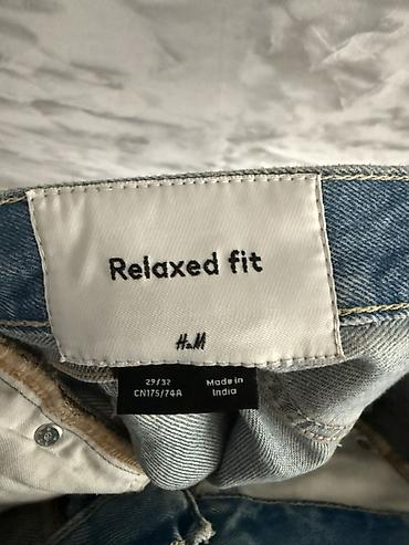 джинсы h m: Мужские джинсы, H&M, Б/у, цвет - Голубой, Бесплатная доставка — 2