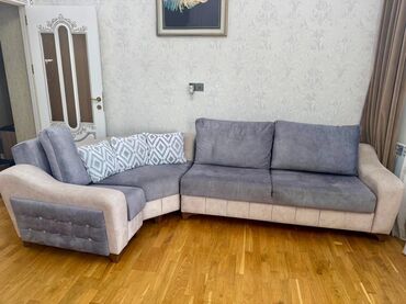 divan 2ci əl: Künc divan, İşlənmiş, Açılan, Bazalı, Vеlur parça, Çatdırılma yoxdur